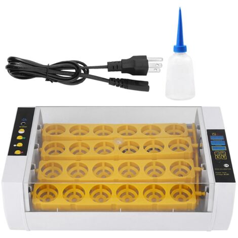 24-Eier-Brutapparat mit automatischer digitaler Temperaturregelung für Hühner, Küken und Enten, US-Stecker 110 V.