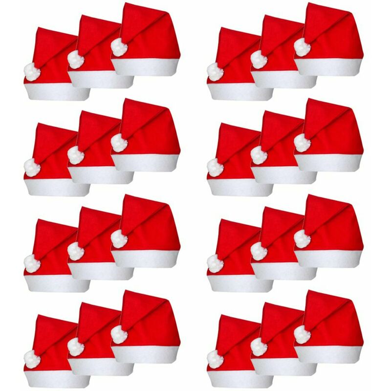 

Happyshopping - 24 Gorros Papa Noel para Navidad