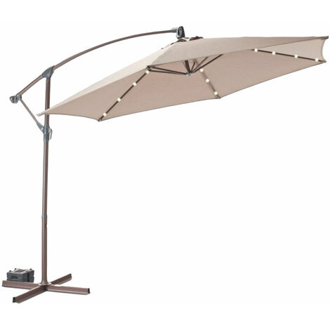 24 Led 3 Meter Banana Parasol Cream 103731cream