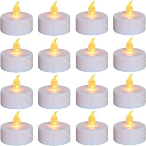 24 LED-Teelichter ohne Flamme, warmgelbe Beleuchtung, batteriebetrieben mit über 100 Stunden Laufzeit – Perfekt für Feiern, Hochzeiten, Jubiläen, Geschenke und Innendekoration