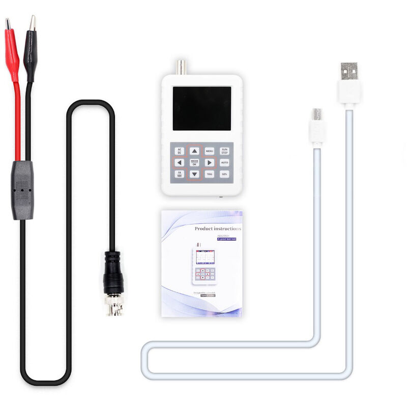 

2.4' osciloscopio, con 5 MHz de ancho de banda de frecuencia de muestreo y el 20M