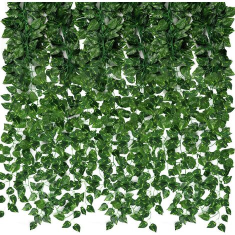 main image of "24 Pack 157.4ft Artificial Ivy Garland Fake Greenery Leaf Vines Hanging Plants for Home Wedding Garden Swing Frame Decoration"