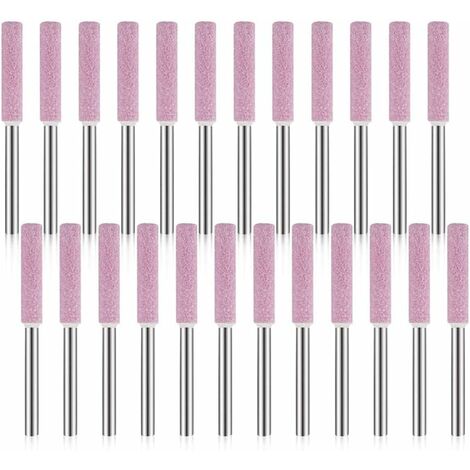 24 Pack Chainsaw Sharpener Sharpening Stones, Chainsaw Sharpener Polishing Grinding Tool 3X4.8Mm