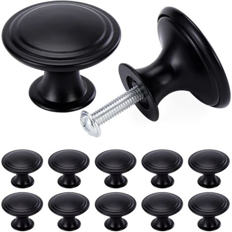 24 Pack Vintage Chic Cabinet Knobs Iron Round Drawer Handles for Cupboards Dressers