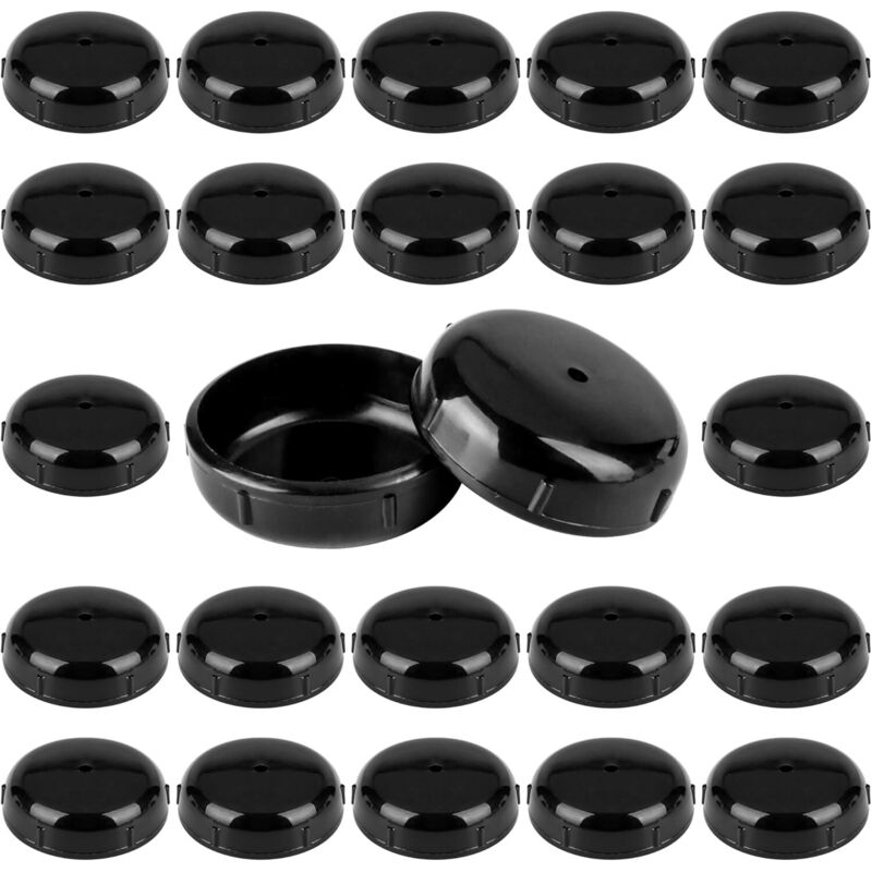24-Pack Wrought Iron Patio Furniture Feet Caps 1-1/2 inch Round Plastic Outdoor Chair Leg Caps, Patio Chair Leg Caps for Metal Chairs, Patio