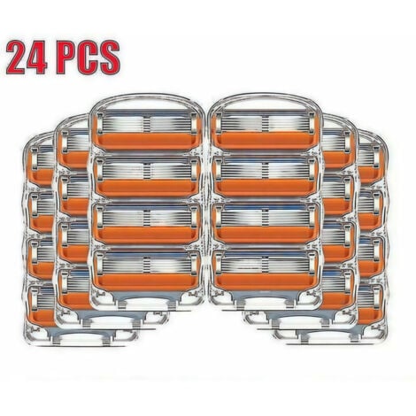 ANDYOU 24 Packungen mit je 5 Klingen für Gillette Fusion Proglide Power Ersatzrasierer-Set