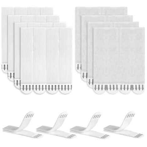 24 paires de bandes adhésives pour accrocher des tableaux, 48 bandes adhésives pour accrocher des tableaux, fixation sans perçage-AquaForge