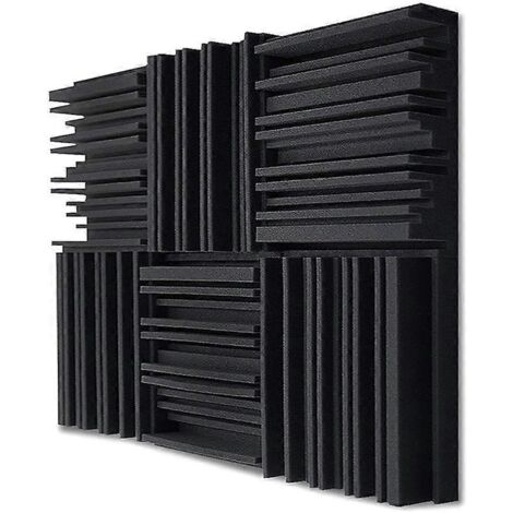24 panneaux acoustiques en mousse pour studio, coussinets en mousse insonorisante