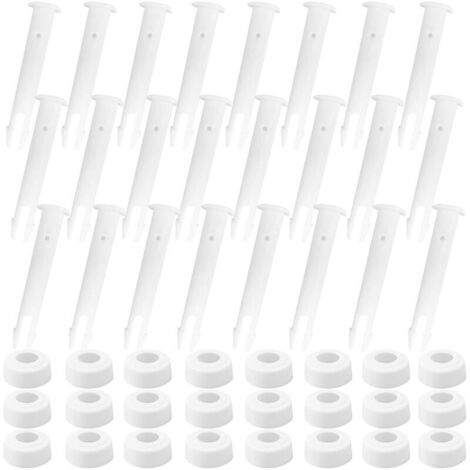 24 pcs Goupilles De Piscine,goupilles goupilles de Rechange,Joints de Piscine en Plastique,Goupilles en Plastique,Joints de Piscine,Broche pour Cadre de Piscine,goupilles de Joint de Piscine (24pcs)