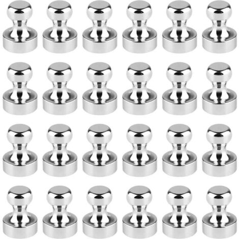 24 pezzi magneti potenti 12x16 mm, magnete per frigorifero, magnete al neodimio, magnete per frigorifero, magneti per lavagna magnetica, magnete potente per lavagna bianca