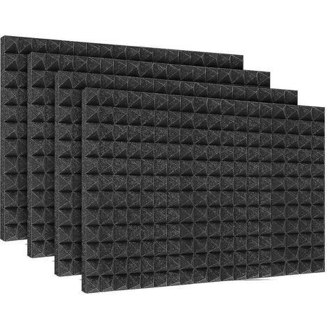 24 pièces 30x30x2,5 cm Mousse d'isolation acoustique en coton