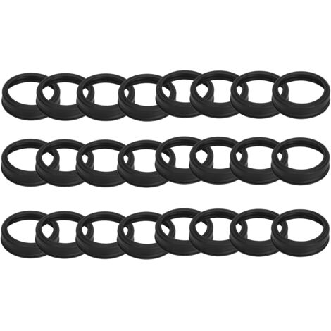 24 pièces couvercles ronds en fer 70mm pour bocaux Mason, couvercle fendu noir mat pour bocaux à large ouverture