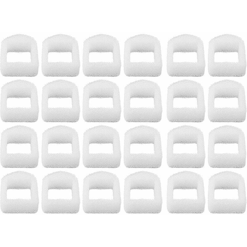 24 Pièces Filtre de Remplacement en Mousse pour Fontaine à Chats et Chiens, Pré-Filtre en Mousse pour Fontaine dAnimaux Compatible avec Drinkwell,