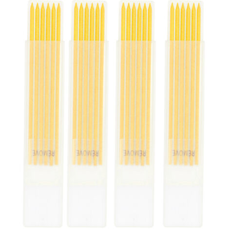 24 pièces mines de crayon menuisier 2,8mm graphite durable pour bois rechargeable jaune