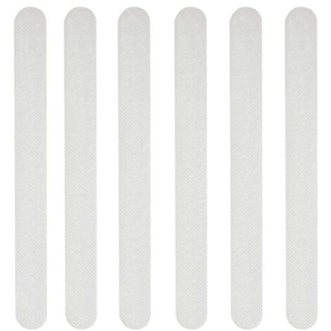 24 Pieces Non-Slip Shower Stickers Bathroom Safety Strips Transparent Self-Adhesive Anti-Slip Strips Bathroom Shower Stickers (2 x 20 cm) YMYNY