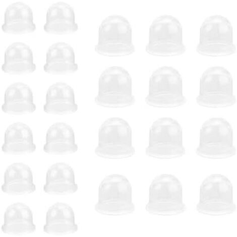 24 Pièces Poire Amorcage, 2 Tailles Carburateur Bulbs, Transparent Ampoule D'AmorçAge, pour Tronçonneuse, Souffleurs De Tronçonneuses, Coupe-Bordures, Débroussailleuse -