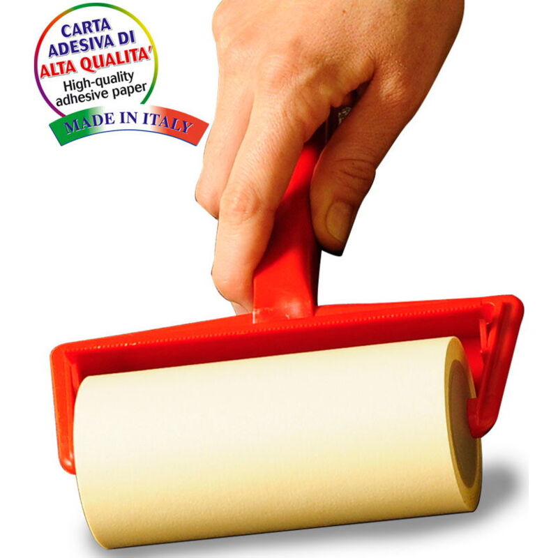 1 pièce Pulirella Super: Pulirella Super pinceau en papier crêpé avec du papier adhésif de haute qualité de 12 cm de haut et 10 m de long