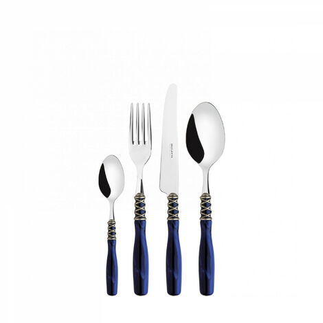 24 piezas en blueperlan azul de padre compacto Arianna ghiera argento antico Bugatti