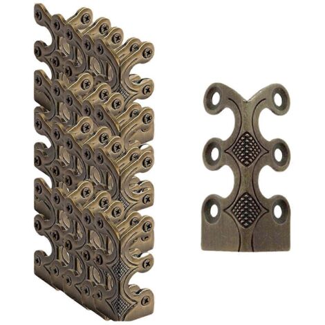 24 protections d'angle pour plinthes, couleur bronze.