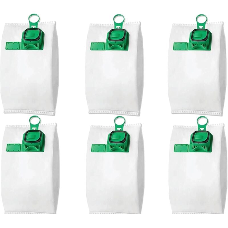 24 sacs en microfibres compatibles avec les aspirateurs Folletto VK140 et VK150 Filtration antiacarienne des poils d'animaux à 5 couches et joint en