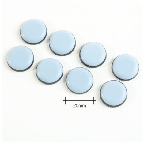 24 Stück für Möbel 20 mm (rund) – Gleiter für Möbel – für selbstklebende Möbel, Gleiter für Stühle, Sofas,