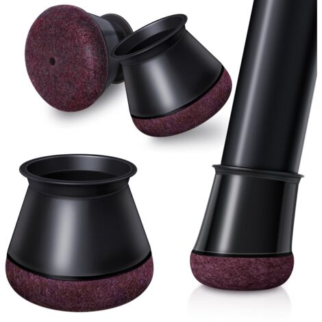 24 Stück Stuhlbeinschoner, für Stuhlbeinkappen, Silikon-Bodenschoner, Filzgleiter für Stühle, Geräuschreduzierung, Kratzschutz, Verschleißfest (30,1–40 mm)