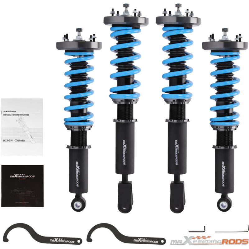 Image of 24 Stufen Gewindefahrwerk for Jaguar xj X350 XJ8 xjr 2003-2009 Federdämpfer