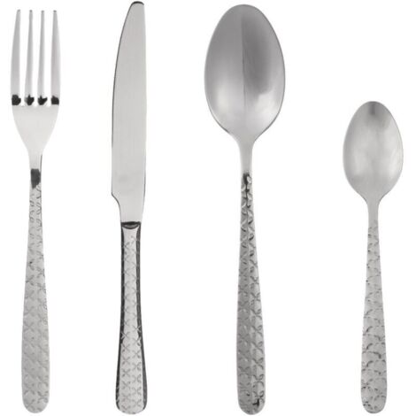 24-teiliges Edelstahl-Besteckset, Modell Flora -