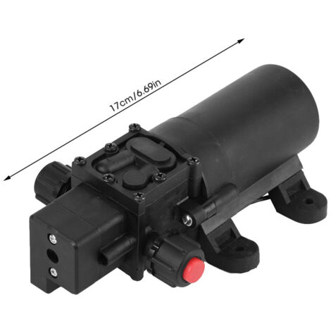 24-V-Gleichstrom-Wasserpumpe, 80 W, selbstansaugend, mit automatischem Druckschalter, Fördermenge 5,5 l/min