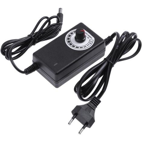 24-W-Spannungsregulierungsadapter, 3-24-V-Netzteiladapter mit ABS-Material für LED-Lüfter/elektrischer Lüfter/Microdrills/mobile DVD