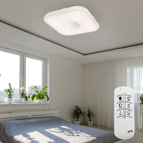 24 watt LED plafoniera quadrata sala da pranzo stella cielo luce telecomando Globo 41332