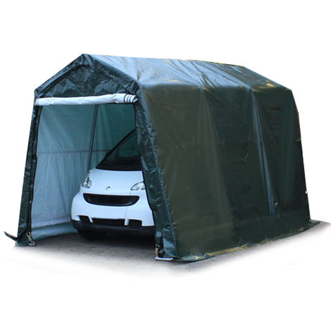 CARPASOL 2,4 x 3,6 m garage, abri de stockage, PE 450 N, tente garage vert foncé