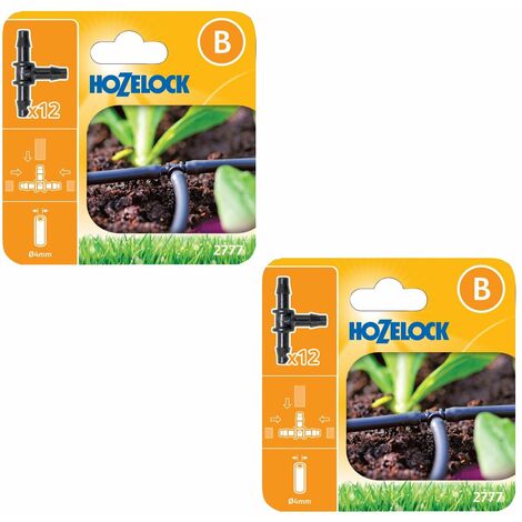 24 x Hozelock 2777 T Tee 3 Way Connectors 4mm Micro Irrigation for 2772 Auto