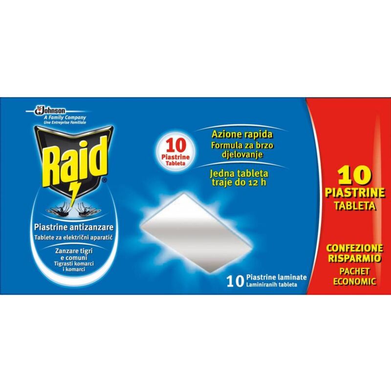 Raid - 24 x plaques remplacement pc.10