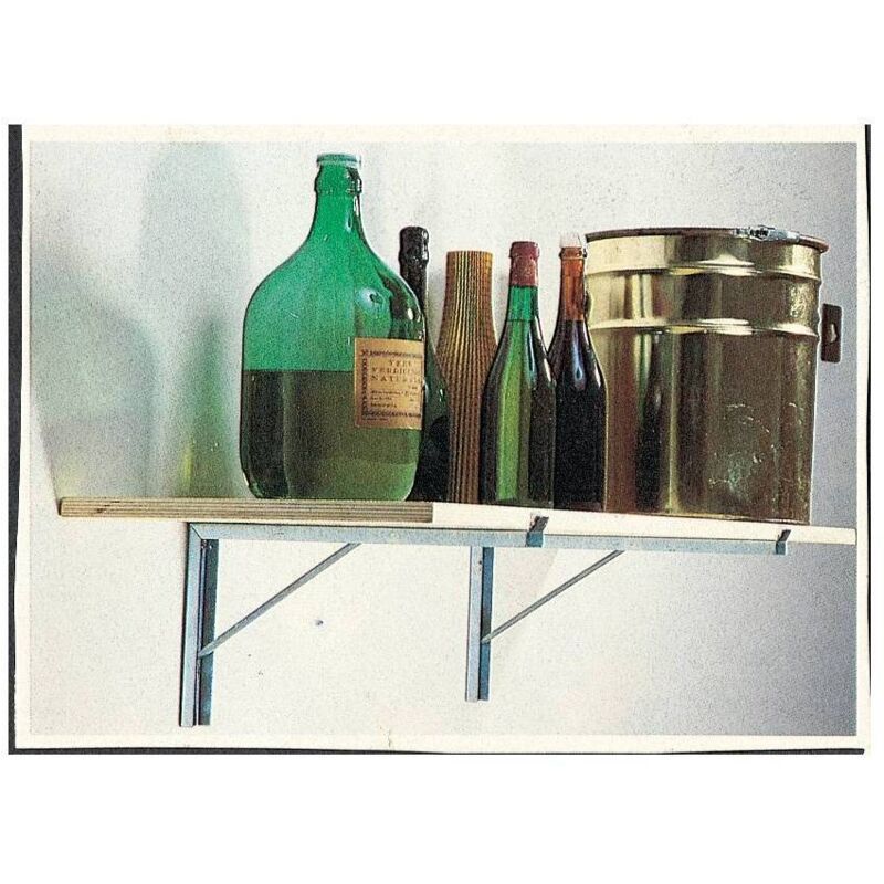 Ferramenta1.com - 24 x support d'étagère pour le stockage cm.40 zinc.