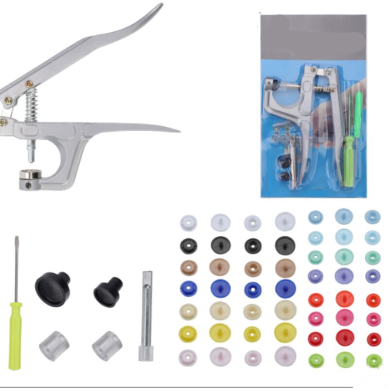 240 jeux de boutons pression T5 + outils Pinces Pression, Snaps Bouton Pinces , Bouton Vêtements Métal Pince Pinces à Vêtements Pinces à Clipser