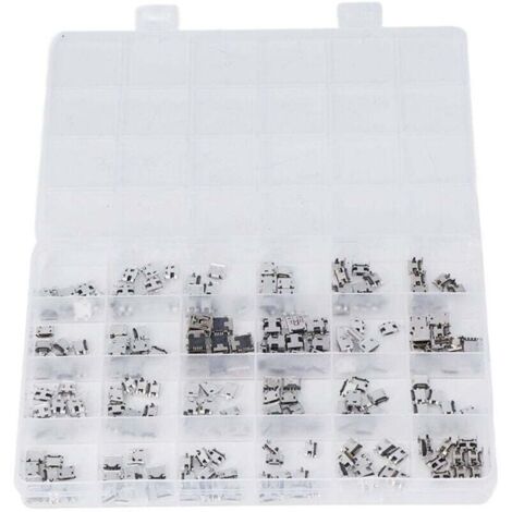 240 Pcs 24 Types Modèles USB souder connecteur,Micro USB Femelle Connecteur a Souder,micro USB souder pour Ordinateurs, téléphones Portables et appareils électroniques