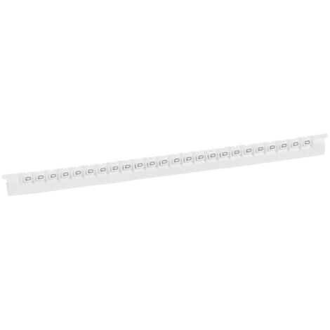 240 repères Mémocab largeur 2,3mm avec lettre majuscule Q noir sur fond blanc LEGRAND 037842