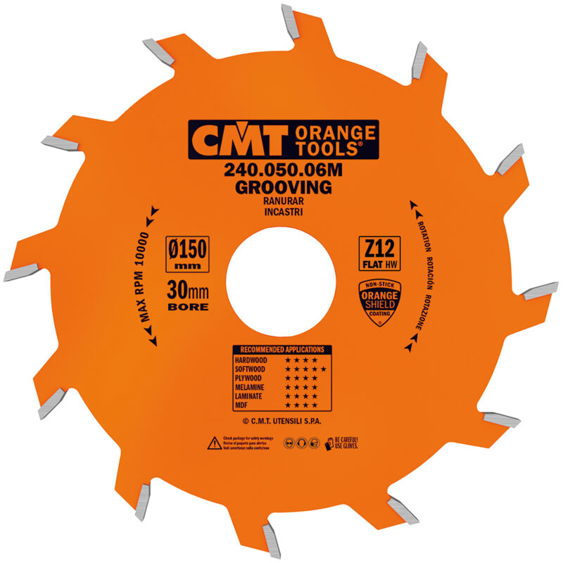 CMT - Orange Tools 240,060,07 m scie circulaire à rainer 180 x 30 x 6 z 18 droite