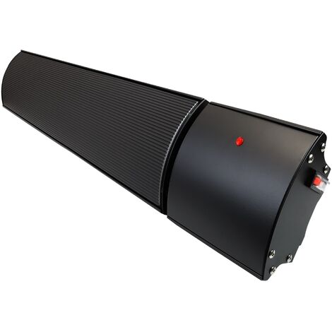 2400w Helios Infrared Bar Heater Black - Black