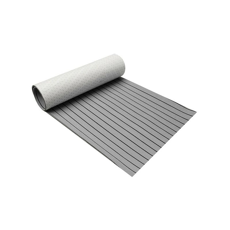 2400x600x5mm Tapis de Bateau Yacht Decking Tapis Teck Feuille eva Mousse Gris