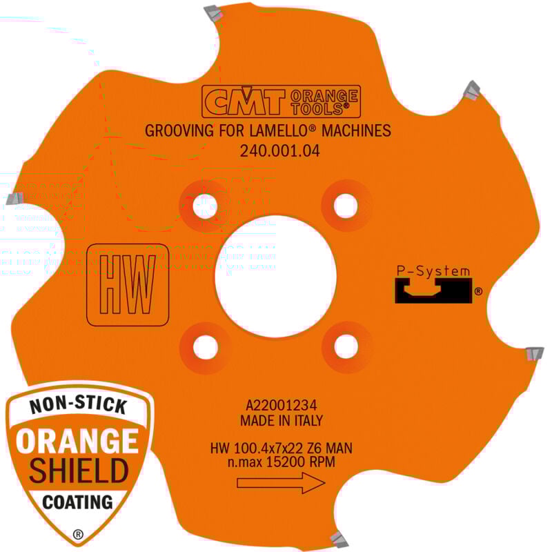 Image of 240.001.04 KREISMESSER FÜR LAMELLO® ZETA P® HW 100,4x7,0/4,0x22 Z6 TCG