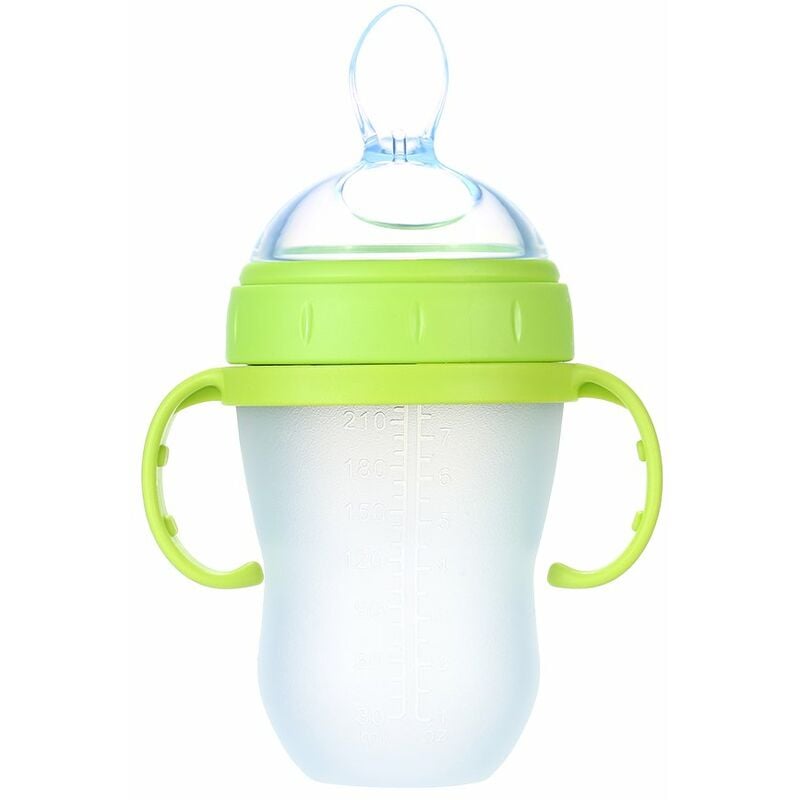 

Happyshopping - 240ml / 8oz Silicona Squeeze Baby Rice Cereal Bottle Cuchara dispensadora de alimentos A prueba de fugas Biberones de alimentacion de