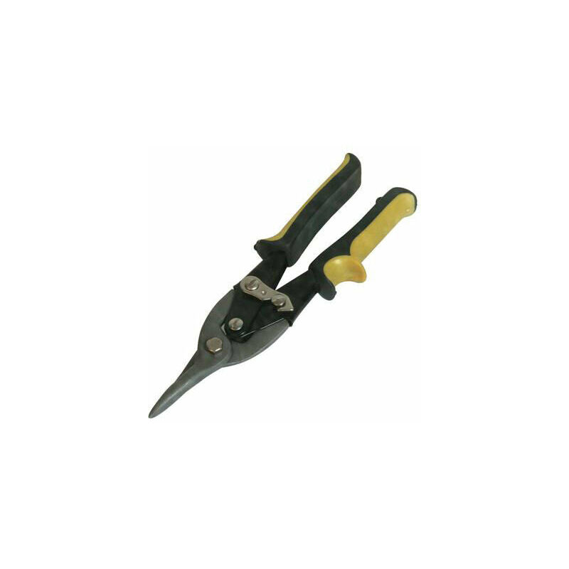 240mm Aviation Tin Snips Compound Leverage Action Sprung Handles Colour Coded