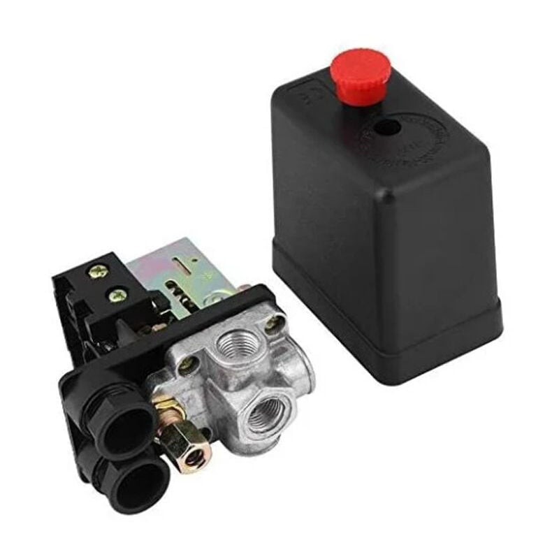 240V 16A Port 90PSI -120PSI Pressostat de compresseur d'air Régulateur de contrôle Avec Les mesures Pour une réduction rapide de la pression