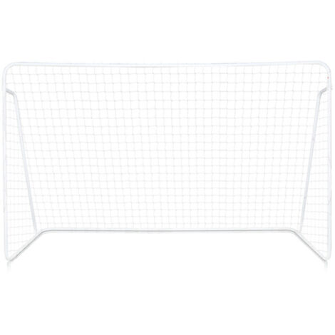 240x150x90cm Tube Acier Galvanisé But de Football Blanc maille 10x10 cm but de foot Diamètre du tuyau Φ25x0,6