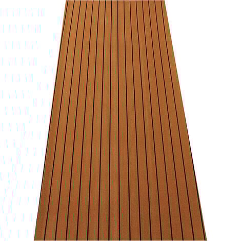 AUGIENB 240x90cm Marine Boat Carpet EVA Teak Tack Decking Sheet Foglio per yacht e colla 5mm ZebraA