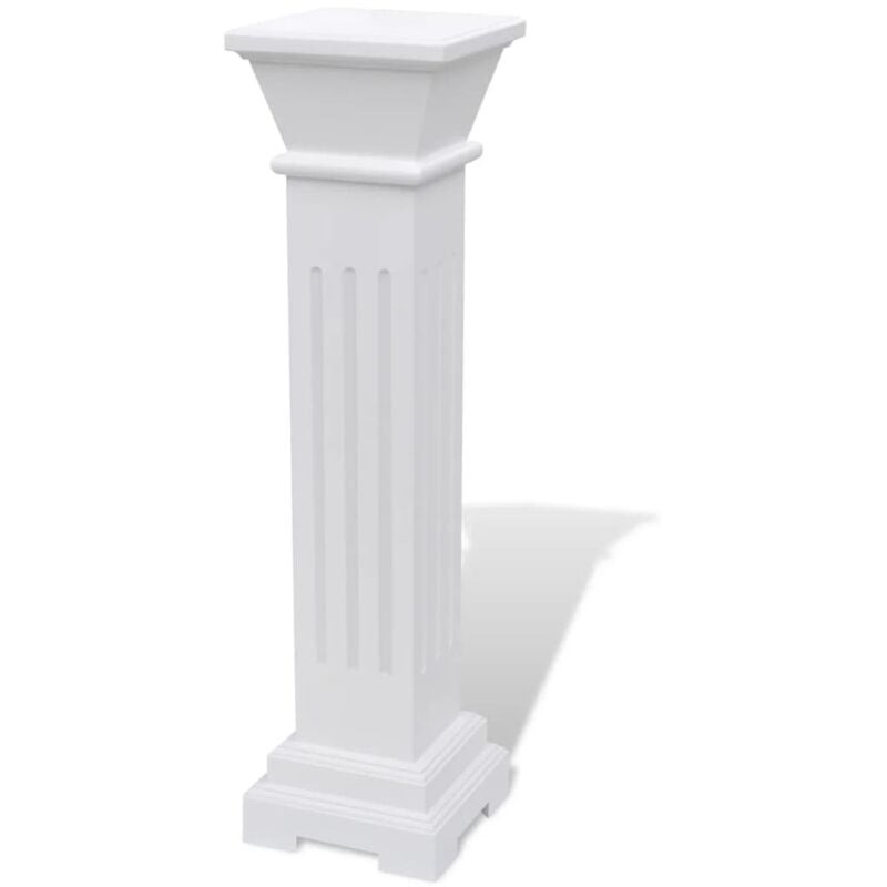 Vidaxl - Classic Square Pillar Plant Stand mdf