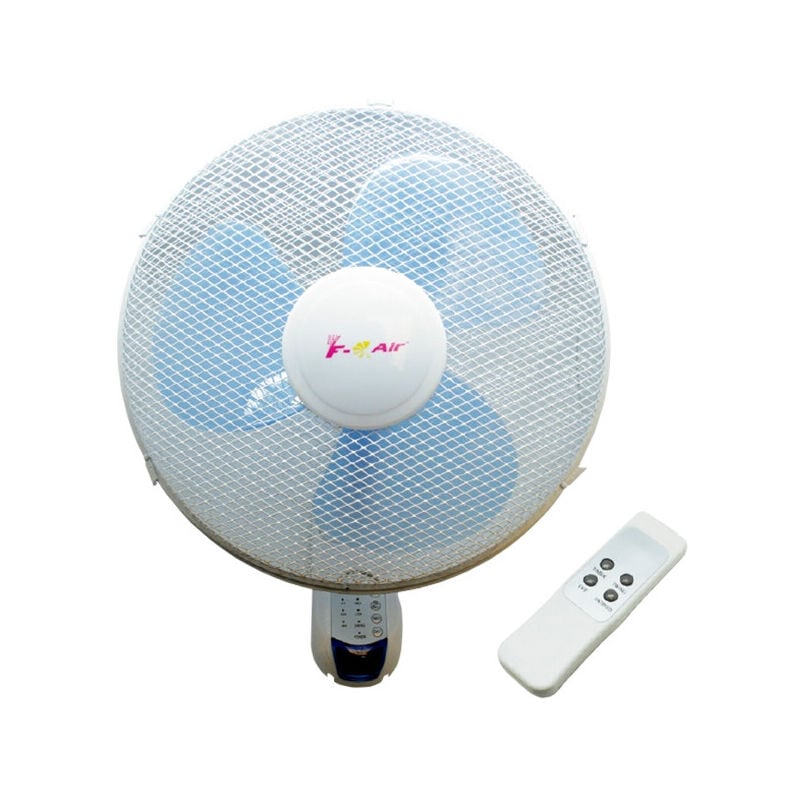 

Ventilador de pared oscilante con mando 45W ø40cm (F-Bright 2433408)