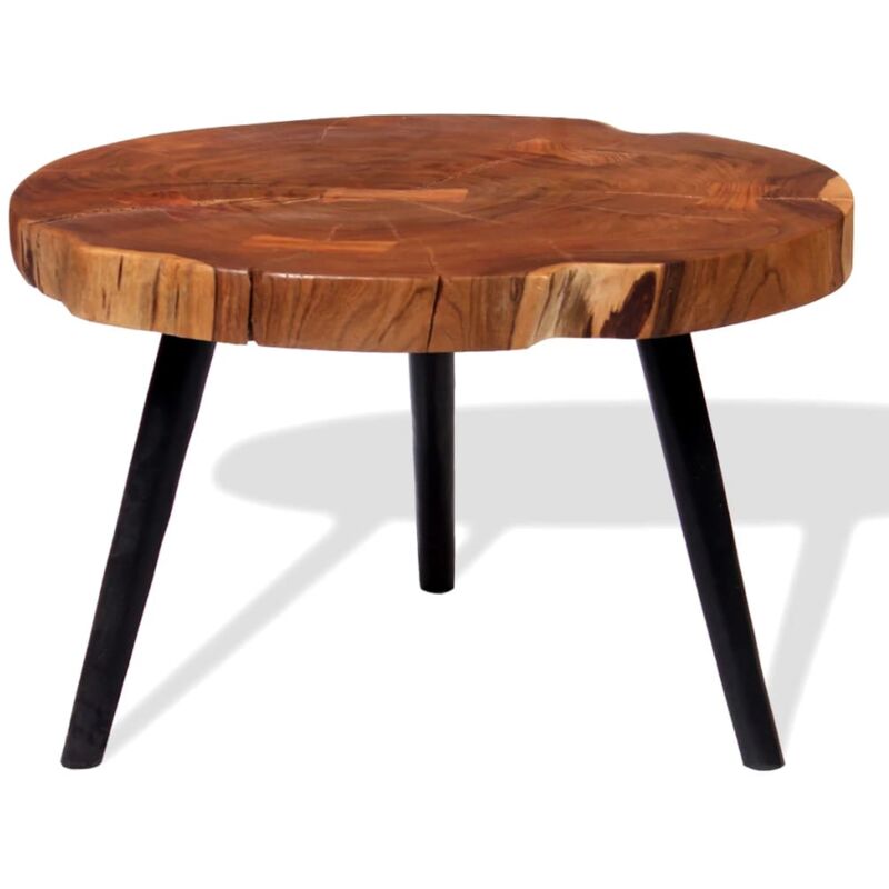 Vidaxl - Log Coffee Table Solid Acacia Wood (55-60)x40 cm